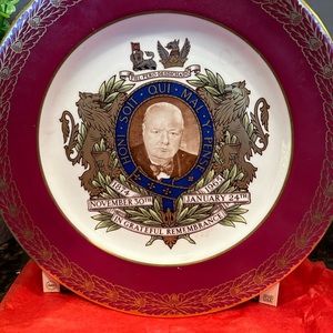 Churchill Spode china plate